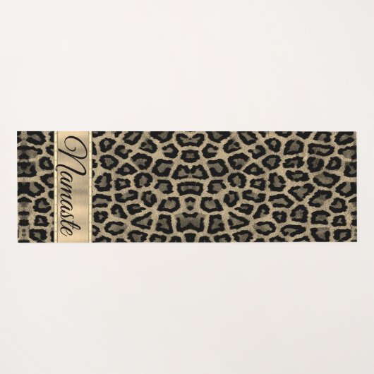 Exotische Leopardendrucke Yogamatte (Rückseite (Horizontal))
