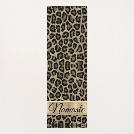 Exotische Leopardendrucke Yogamatte (Rückseite)