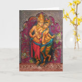 Exotische Liebe-Grußkarte Karte (Gelbe Blume)