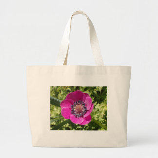 exotische lila Blume, Makro-Foto - Jumbo Stoffbeutel