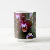 Exotische Lila Orchideen Botanische Flora Kaffeetasse (Mittel)