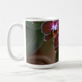 Exotische Lila Orchideen Botanische Flora Kaffeetasse (Links)