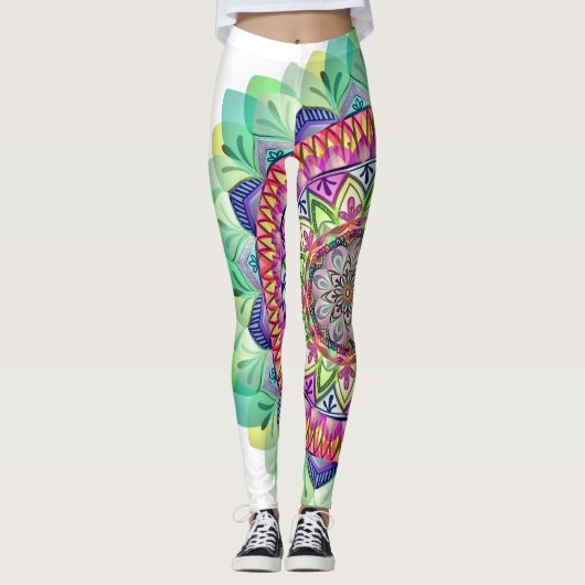 Exotische Mandala Leggings (Vorderseite)