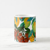 Exotische Mango: Sommer Nahtlos Kaffeetasse (Mittel)