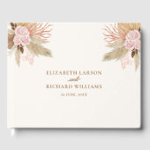 Exotische moderne Boho Tropical Wedding Gästebuch (Vorderseite)