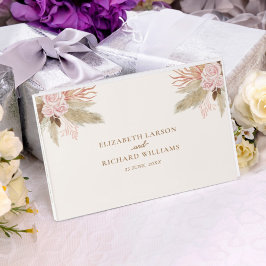 Exotische moderne Boho Tropical Wedding Gästebuch