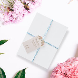 Exotische moderne Boho Tropical Wedding Geschenkanhänger