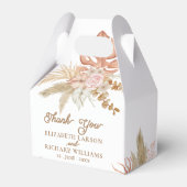 Exotische moderne Boho Tropical Wedding Geschenkschachtel (Vorderseite)