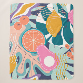 Exotische, moderne Dschungelcollage. Sherpadecke
