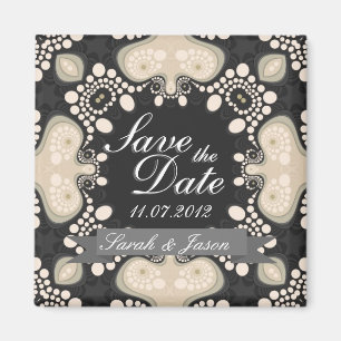 Exotische Moderne Tribal Save the Date Hochzeitsma Magnet