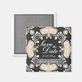 Exotische Moderne Tribal Save the Date Hochzeitsma Magnet (Vorderseite/Rückseite)
