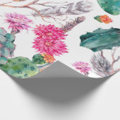 Exotische natürliche Vintage Aquarellmuster Geschenkpapier (Ecke)