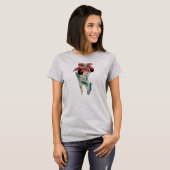 EXOTISCHE ORCHID-ILLUSTRATION (CYPRIPEDIUM TIBETIC T-Shirt (Vorne ganz)