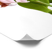 Exotische Orchid-Pflanze Rosa Blume No.5 Art Print Poster (Ecke)