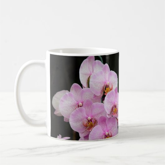 Exotische Orchideen Kaffeetasse (Links)