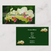 Exotische Orchideen-Visitenkarte Visitenkarte (Vorne/Hinten)