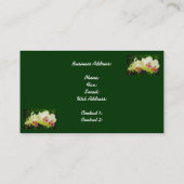 Exotische Orchideen-Visitenkarte Visitenkarte (Rückseite)