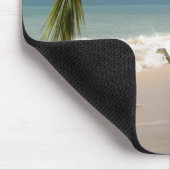 exotische Palme auf Strand Mousepad (Ecke)