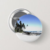 Exotische Palmen & Paradiesstrand Button (Vorne & Hinten)