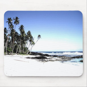 Exotische Palmen & Paradiesstrand Mousepad