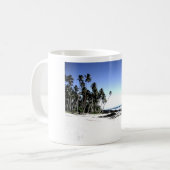 Exotische Palmen & Paradise Strand Kaffeetasse (Vorderseite Links)