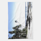 Exotische Palmen & Paradise Strand Küchentuch (Vertikal)