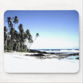 Exotische Palmen & Paradise Strand Mousepad (Vorne)