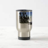 Exotische Palmen & Paradise Strand Reisebecher (Mittel)