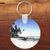 Exotische Palmen & Paradise Strand Schlüsselanhänger (Vorderseite)