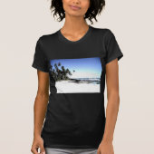 Exotische Palmen & Paradise Strand T-Shirt (Vorderseite)