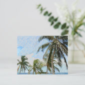 Exotische Palmen Postkarte (Stehend Vorderseite)