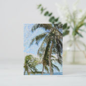 Exotische Palmen Postkarte (Stehend Vorderseite)