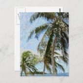 Exotische Palmen Postkarte (Vorne/Hinten)