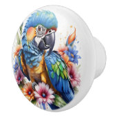 Exotische Papagei Keramikknauf (Rechts)