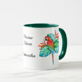 Exotische Papagei-Personalisiert Tasse (VorderseiteRechts)