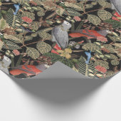 Exotische Papageien Geschenkpapier (Ecke)