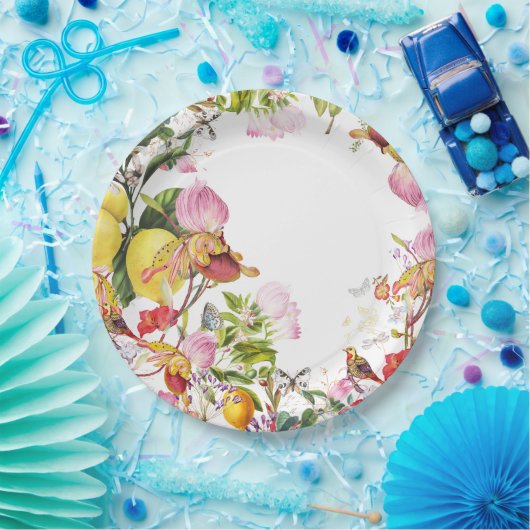 Exotische Papierplatte Pappteller (Party)