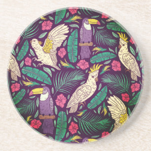 Exotische Paradiesvögel Getränkeuntersetzer