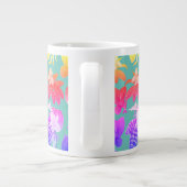Exotische Pflanze mit Muster Tasse (Rückseite)