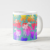 Exotische Pflanze mit Muster Tasse (Vorderseite Rechts)