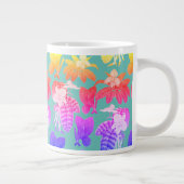 Exotische Pflanze mit Muster Tasse (Rechts)