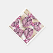 Exotische Pflanze Serviette (Ecke)