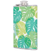 Exotische Pflanze: Tropical Monstera Flachmann (Links)