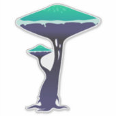 Exotische Pilze Aufkleber (Vorderseite)