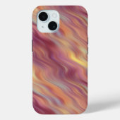 Exotische Plumeria Wavy Textur Case-Mate iPhone Hülle (Rückseite)