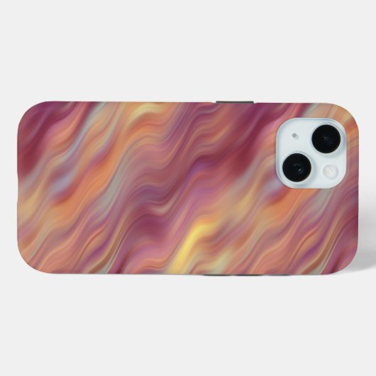 Exotische Plumeria Wavy Textur Case-Mate iPhone Hülle (Rückseite (Horizontal))