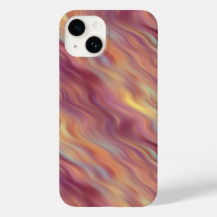 Exotische Plumeria Wavy Textur Case-Mate iPhone 14 Hülle