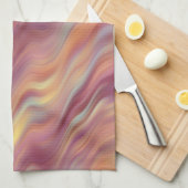 Exotische Plumeria Wavy Textur Geschirrtuch (Viertel Falte)