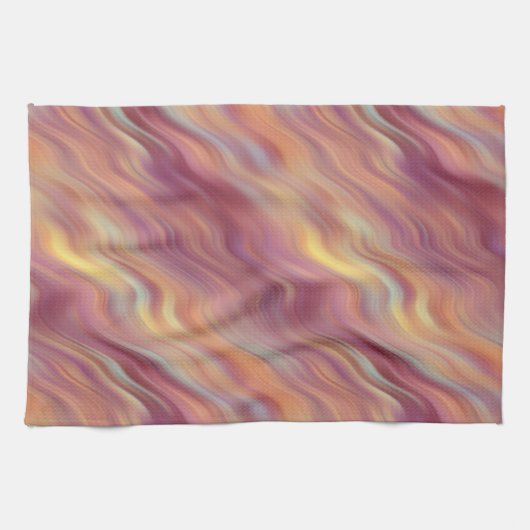 Exotische Plumeria Wavy Textur Geschirrtuch (Horizontal)