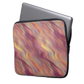Exotische Plumeria Wavy Textur Laptopschutzhülle (Vorderseite Links)